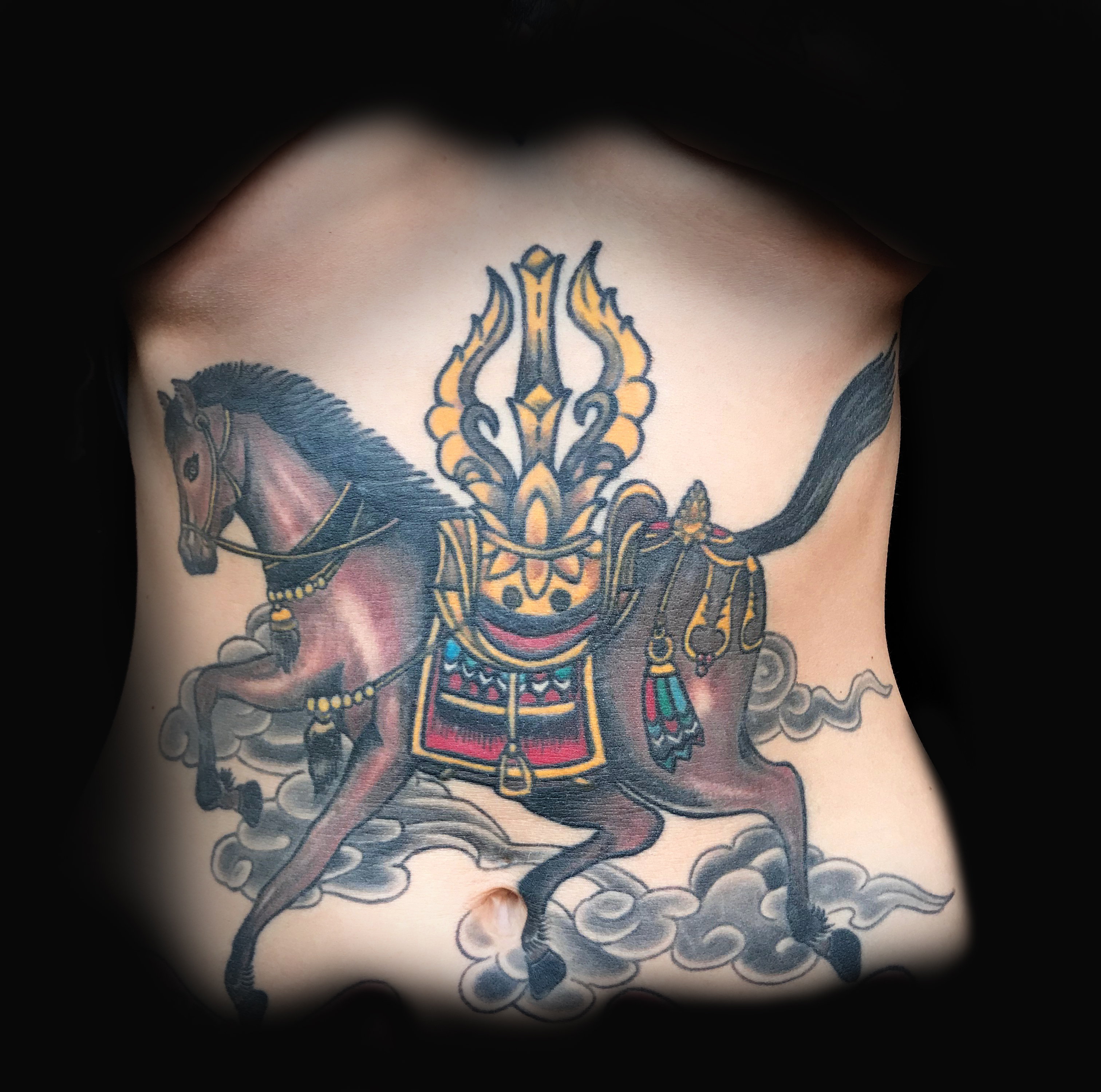 Tibetan Windhorse Ivan Herrera Traditional Tattoo Berlin