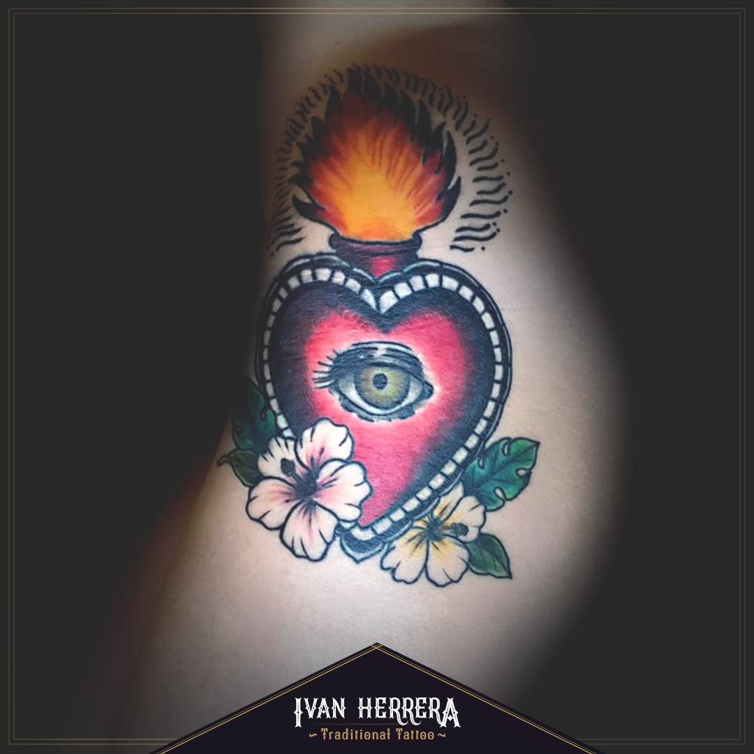 Sacred Heart Traditional Tattoo Berlin Ivan Herrera Traditional Tattooing