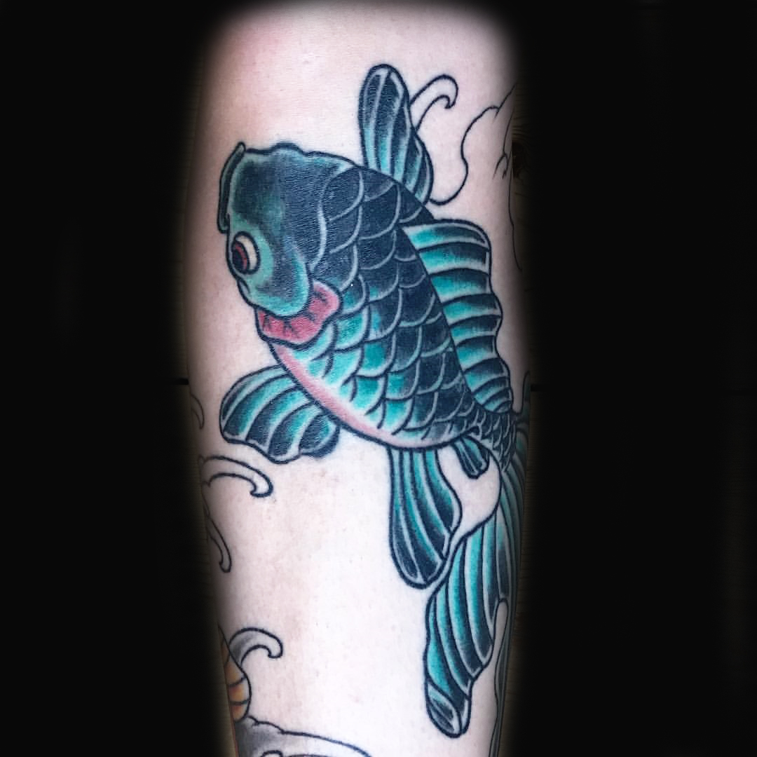 Goldfish Japanese Ivan Herrera Traditional Tattoo Berlin
